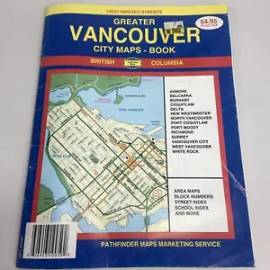 Greater Vancouver City Maps Book 2000 BC British Columbia Canada - Picture 1 of 3