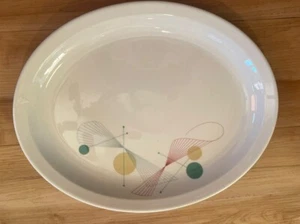 RARE Syracuse China Retro MCM Atomic Fanfare Serving Platter 13-1/4" X 10-1/2" - Picture 1 of 7