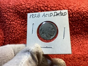 1928 BUFFALO 🦬 NICKEL STRONG ACID DATE  - Bild 1 von 6