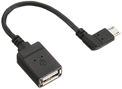 ELECOM OTG Cable, Reverse Right Angle, Micro B to A Female to USB - Image 1 of 1