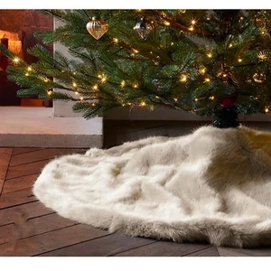 Restaurationsbeschläge Weihnachtsbaum Rock Luxus Kunstfell Urlaub üppiger Flor 70" - Bild 1 von 11