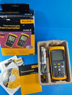 Termómetro Medidor Fluke 52 II Termopar Foto 1 de 4