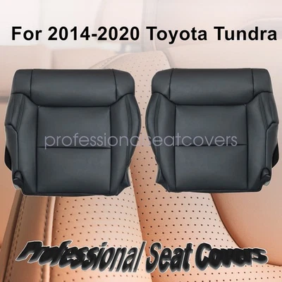 Cubierta de asiento inferior de conductor y pasajero negra para Toyota Tundra 2014 2015 2016 2017 Foto 1 de 4