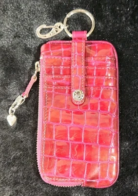 Cartera corazón cuero rojo Brighton cremallera tarjetero monedas y llavero Foto 1 de 4