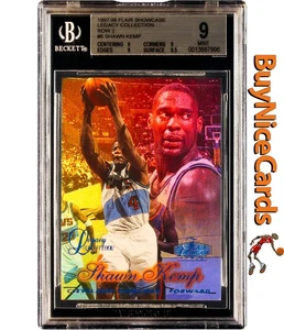 1997 Shawn Kemp Fleer Flair Showcase Legacy Collection Row 2 /100 # 6 BGS 9 Mint - Picture 1 of 4