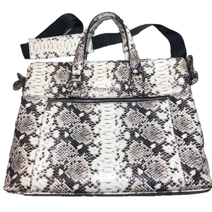 Persaman NY Leder Tasche Computertasche Schlangenmuster Made in Italy - Bild 1 von 16