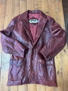 Schott Vintage Leather Jacket USA Size 42 , Soft Leather, Unique Condition - Picture 1 of 7