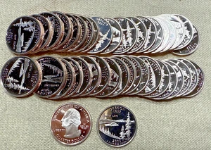 2005 S Oregon State Quarter Roll Gem DCam CN-Clad Proof 40 US Coins - Picture 1 of 2