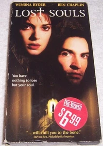Lost Souls VHS Video Winona Ryder Ben Chaplin - Picture 1 of 2