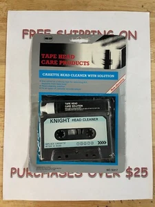 SEALED CASSETTE TAPE HEAD CLEANER W/ SOLUTION NON-ABRASIVE FOR RECORDER/PLAYER - Picture 1 of 2