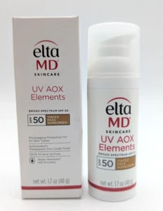 EltaMD UV AOX Elements Tinted Mineral Face Sunscreen SPF 50 1.7 oz - 48g - Picture 1 of 4