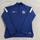 Chemise à manches longues Chelsea Nike Soccer bleu jeunesse taille S 