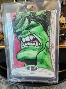 Tarjeta de boceto autografiada Marvel Premier 2014 1/1/Hulk/Randy Martínez - Imagen 1 de 3