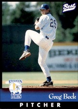 1997 Stockton Ports Best #19 Greg Beck Ann Arbor Michigan MI - NM Baseball Card