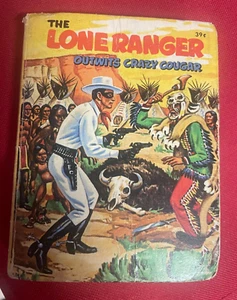 Vintage Whitman Big Little Book The Lone Ranger Outwits Crazy Cougar 1968 VGC - Imagen 1 de 6