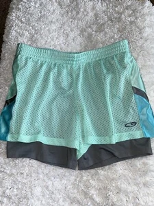 Champion girls sz. 14/16 mint green w/ gray undershorts sport pair - Picture 1 of 7