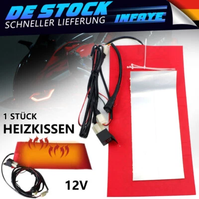 12V Kohlefaser Universal Sitzheizung Heizmatten Heizkissen für Motorrad - Bild 1 von 4