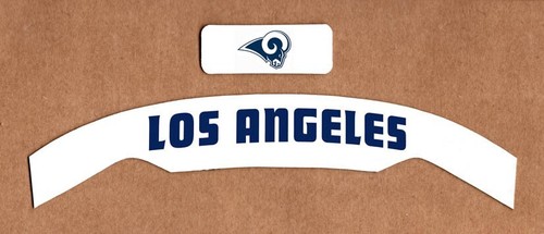 NOS FS Los Angeles Rams Throwback Schutt F7 Helmet Bumper Decals - 20 ...