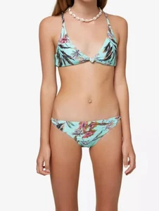 O'Neill L95343 Girls Sea Glass Floral Aloha Knot Top Swim Set Size 14 - Picture 1 of 4