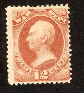 US O119 MH 12c rose red War Stamp - Picture 1 of 2