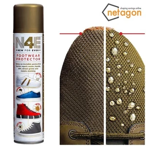 N4E Protector de Lluvia y Manchas Zapato Entrenadores Pie Impermeable Repelente Protector Spray - Imagen 1 de 11