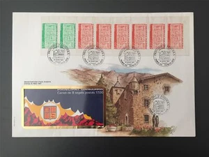 ANDORRA FDC 1987 MARKENHEFTCHEN MH BOOKLET u440 - Bild 1 von 2