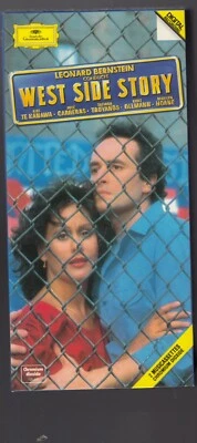 WEST SIDE STORY LEONARD BERNSTEIN 2 MUSICASSETTES, DEUTSCHE "GRAMMOPHON" 1985 - Image 1 of 4