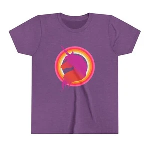 Retro Unicorn Youth Tee (Short Sleeve)  - Picture 1 of 43