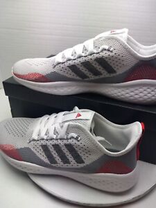 Adidas Fluidflow 2.0 Mens Size 11 Running Athletic Shoes  Gray & White GW1902>