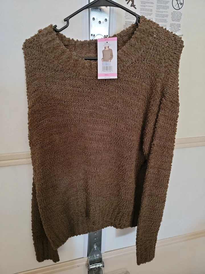 Social Standard By Sanctuary Women's S Olive Pullover Sweater Scoop Neck