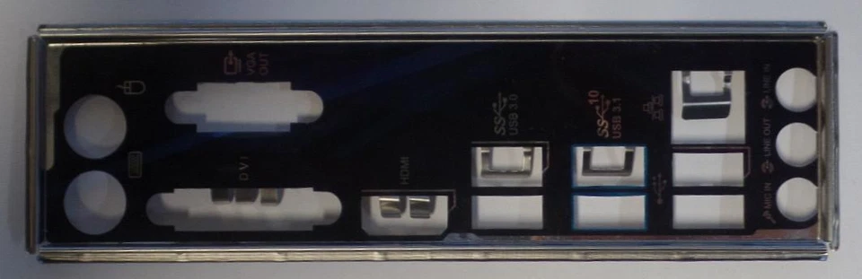 ASUS H110M-PLUS - Blende - Slotblech - IO Shield   #302793 - Bild 1 von 1