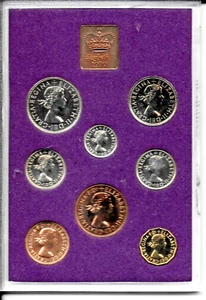 GREAT BRITAIN UK 1970 PROOF SET 8 COINS - Picture 1 of 3