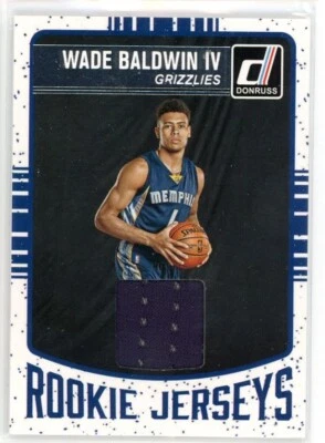 2016-17 Panini Donruss Basketball Rookie Jerseys Wade Baldwin IV #12 - Image 1 of 2