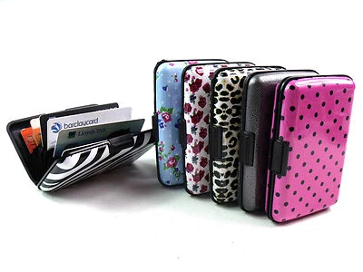 NEW QUALITY METAL ALUMINIUM CREDIT CARD WALLET HOLDER BUSINESS ID RFID BLOCKING - Image 1 of 4