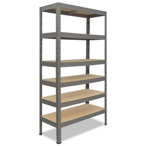 shelfplaza PRO Metallregal Schwerlastregal grau, 200 cm hoch, 102 Varianten - Bild 1 von 8