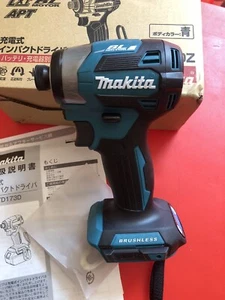 Makita 18 V TD173 Impact Driver brushless TD173DZ blu (solo corpo)-STOCK UK - Foto 1 di 6