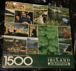 IRELAND The Emerald Isle 1500 Piece Photo By Springbok Collage 28 X 36 Sealed - Picture 1 of 3