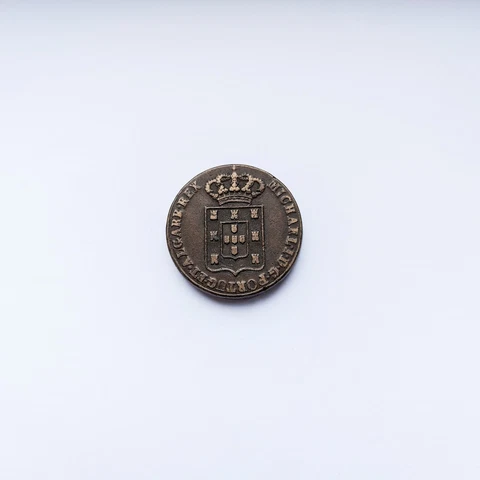 1833 Portugal Coin, 40 Réis, Pataco - Maria II. Stunning Condition Cover