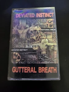 Deviated Instinct Gutteral Breath 1990 Peaceville Cassette - Picture 1 of 2