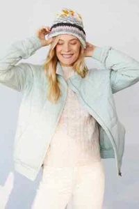 NUEVA Chaqueta Acolchada Anthropologie All Fenix Benita Talla L Color Salvia - Imagen 1 de 7