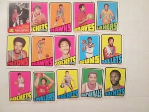 1972 Topps Basketball Lot 15 verschiedene G/Vg - Bild 1 von 1