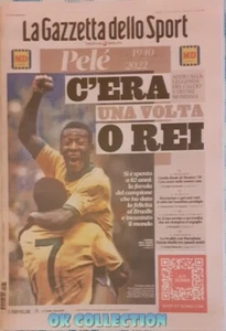 PELLI' IS DEAD Italia Giornale GAZZETTA DELLO SPORT 30-12-2022 confoto Maradona - Foto 1 di 9