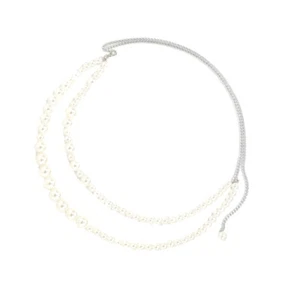 Dress Chain Belt Party Waist Chain Pearl Body Decoration Waist Jewelry Belt - Picture 1 of 12
