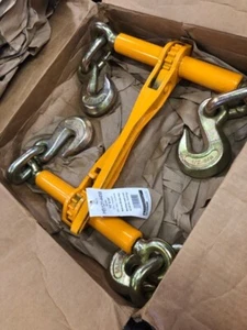 Peerless Ratchet Binder Plus Load Binder (2 Pack), 1/2-5/8 Inch Chain Binder for - Picture 1 of 10