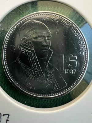 Moeda México 1 peso 1987 UNC KM496 item 272 - Imagem 1 de 2