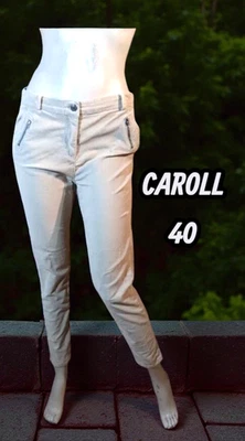 Caroll Taille 40  Superbe pantalon velours fines côtes crème femme - Photo 1/4
