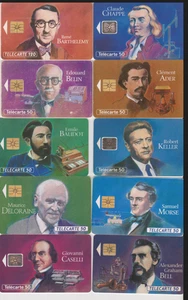 TELEKARTEN Serie Les Grandes Figures Des Telecommunications (12 -keine Doppelten) - Bild 1 von 2