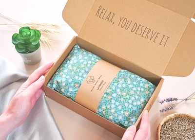 Large Microwave Wheat Bag for Neck | Reusable Heat Pack | Unscented/Lavender - Image 1 of 3