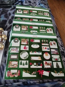 Lot of 4 Pack 75 Count Peel & Stick Holiday Christmas Gift Tags "Free Gift Bag" - Picture 1 of 9