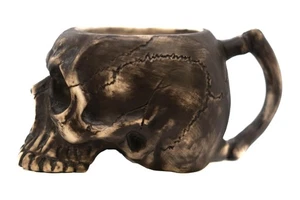 Cuenco de afeitar de cerámica con calavera | Taza de espuma hecha a mano para hombre | Plato de cepillo de espuma caliente... - Imagen 1 de 9